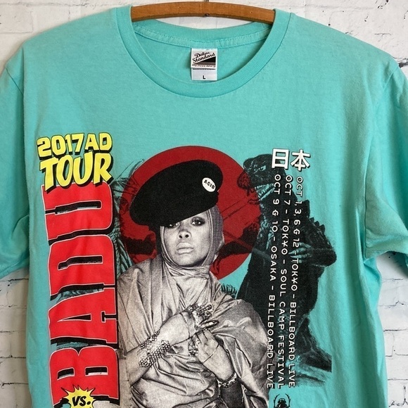 Erykah Badu 2017 Japan Tour T-shirt Size Women’s L concert t rare collectable - Picture 3 of 16